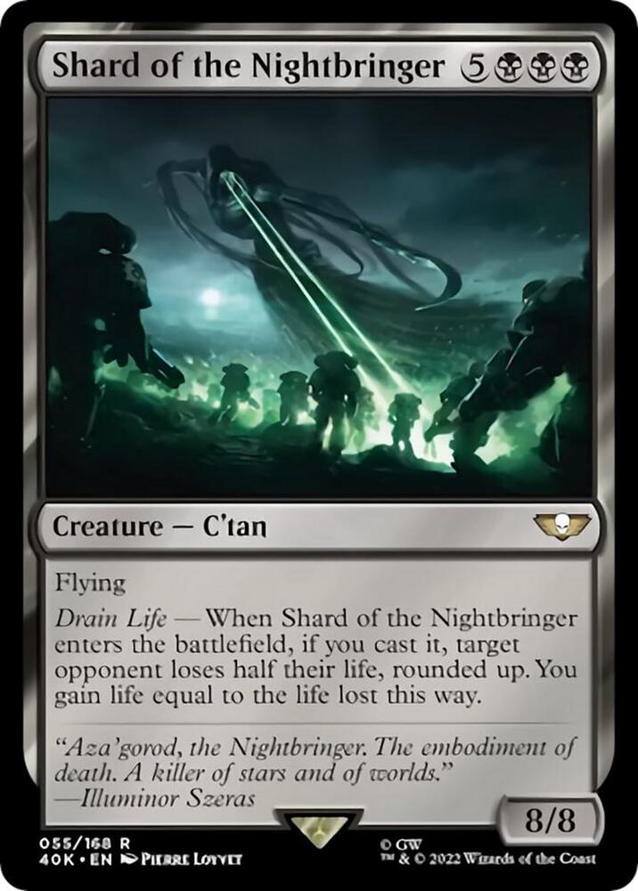 Shard of the Nightbringer 55 card from Universes Beyond: Warhammer 40,000