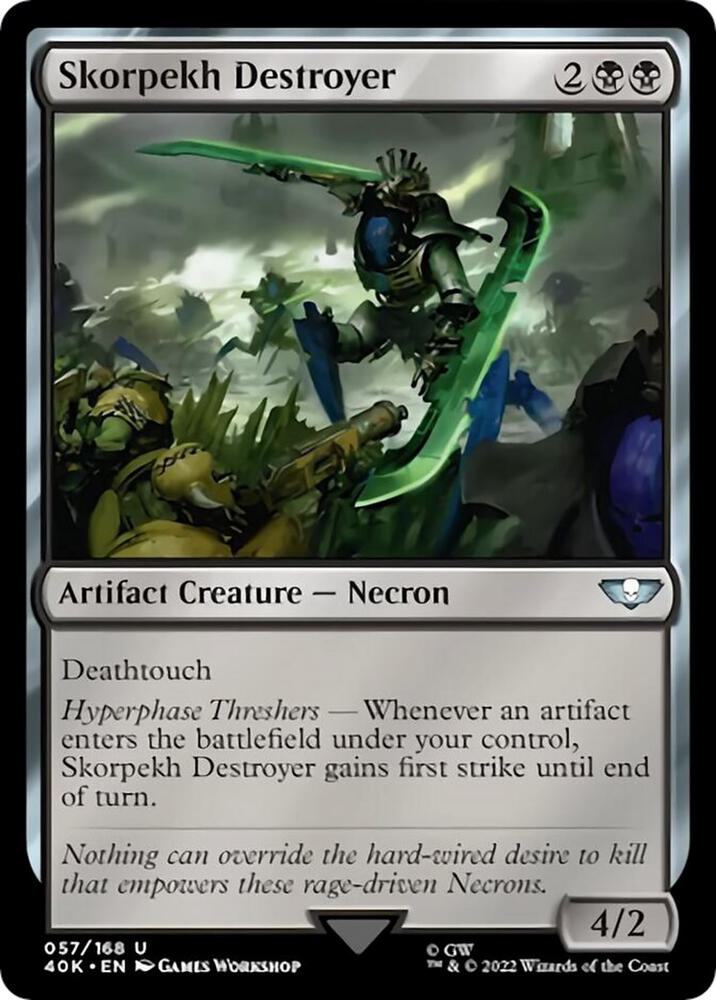 Skorpekh Destroyer 57 card from Universes Beyond: Warhammer 40,000