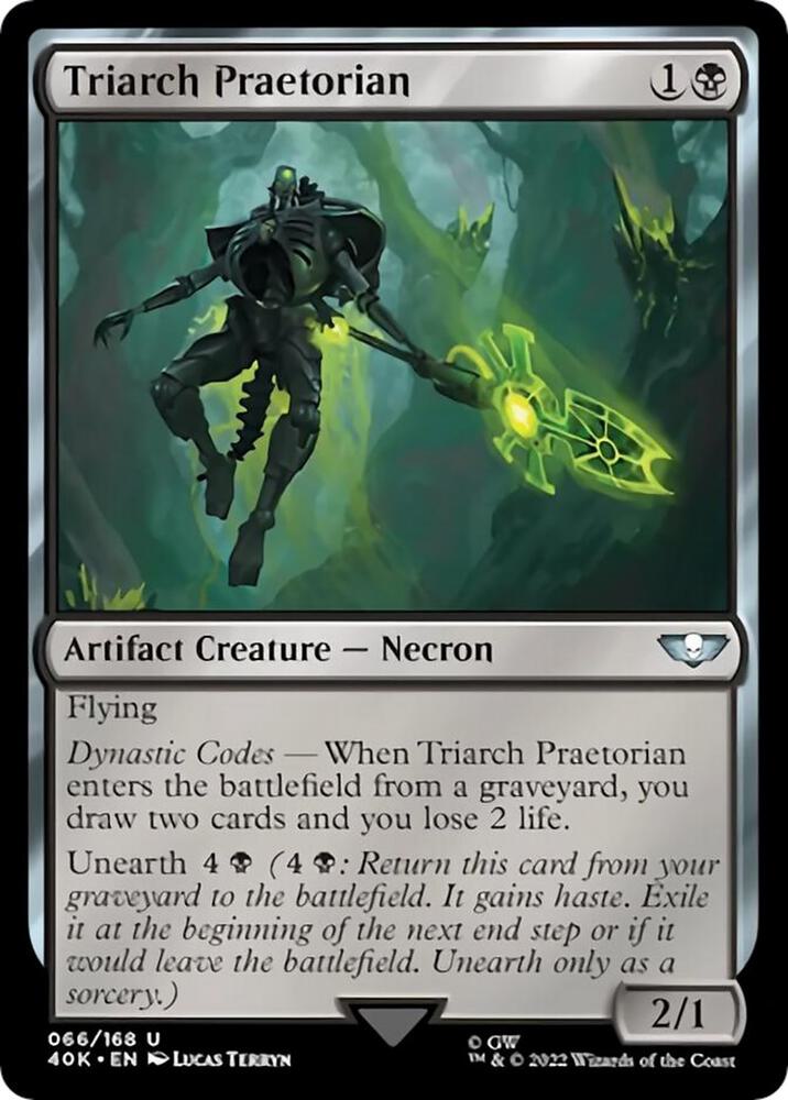 Triarch Praetorian 66 card from Universes Beyond: Warhammer 40,000