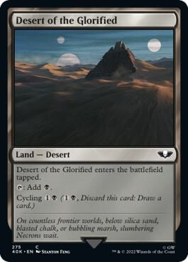 Desert of the Glorified (Surge Foil) 275 card from Universes Beyond: Warhammer 40,000