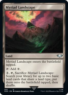 Myriad Landscape (Surge Foil) 285 card from Universes Beyond: Warhammer 40,000