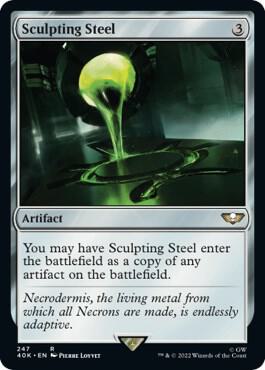 Sculpting Steel (Surge Foil) 247 card from Universes Beyond: Warhammer 40,000
