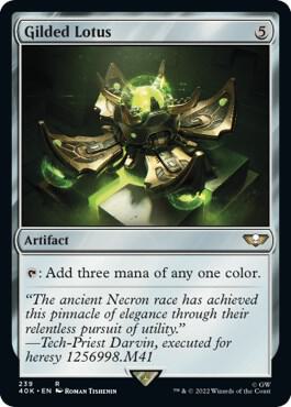 Gilded Lotus (Surge Foil) 239 card from Universes Beyond: Warhammer 40,000