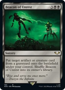 Beacon of Unrest (Surge Foil) 194 card from Universes Beyond: Warhammer 40,000