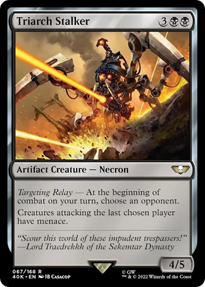 Triarch Stalker (Surge Foil) 67 card from Universes Beyond: Warhammer 40,000