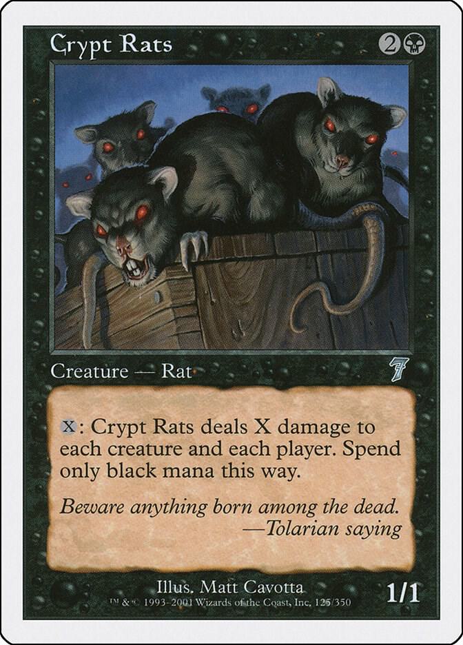 Crypt Rats 125 card from 7th Edition