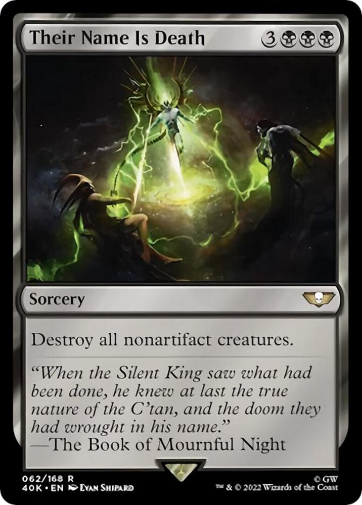 Their Name Is Death (Surge Foil) 62 card from Universes Beyond: Warhammer 40,000