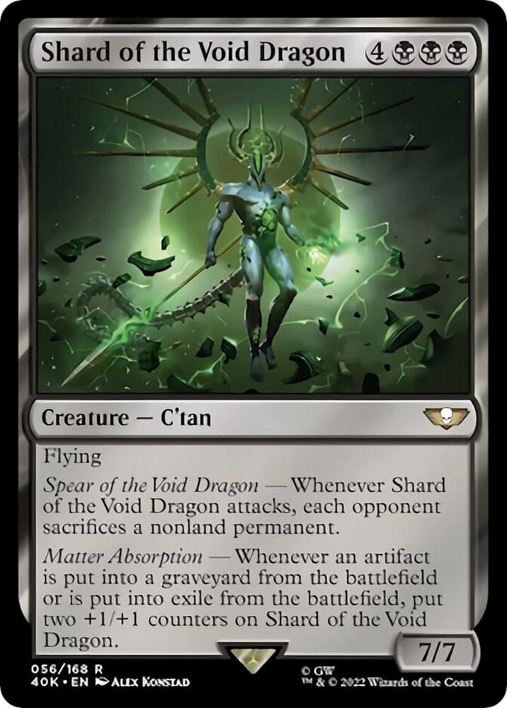 Shard of the Void Dragon (Surge Foil) 56 card from Universes Beyond: Warhammer 40,000