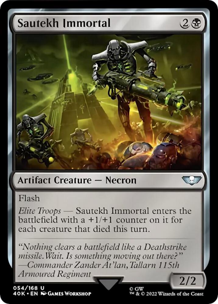Sautekh Immortal (Surge Foil) 54 card from Universes Beyond: Warhammer 40,000