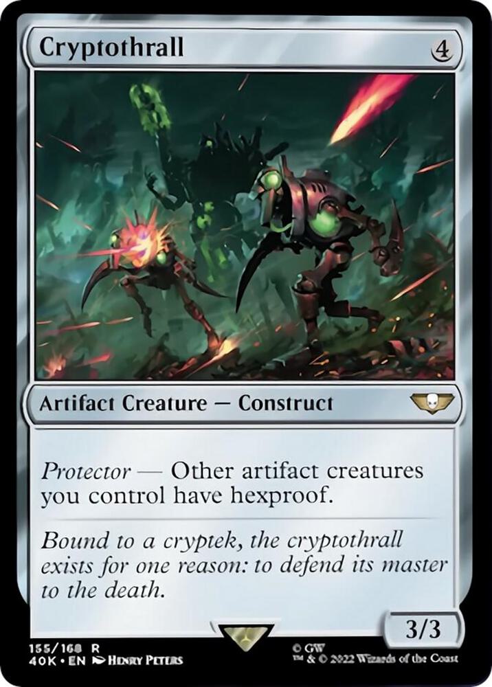Cryptothrall (Surge Foil) 155 card from Universes Beyond: Warhammer 40,000