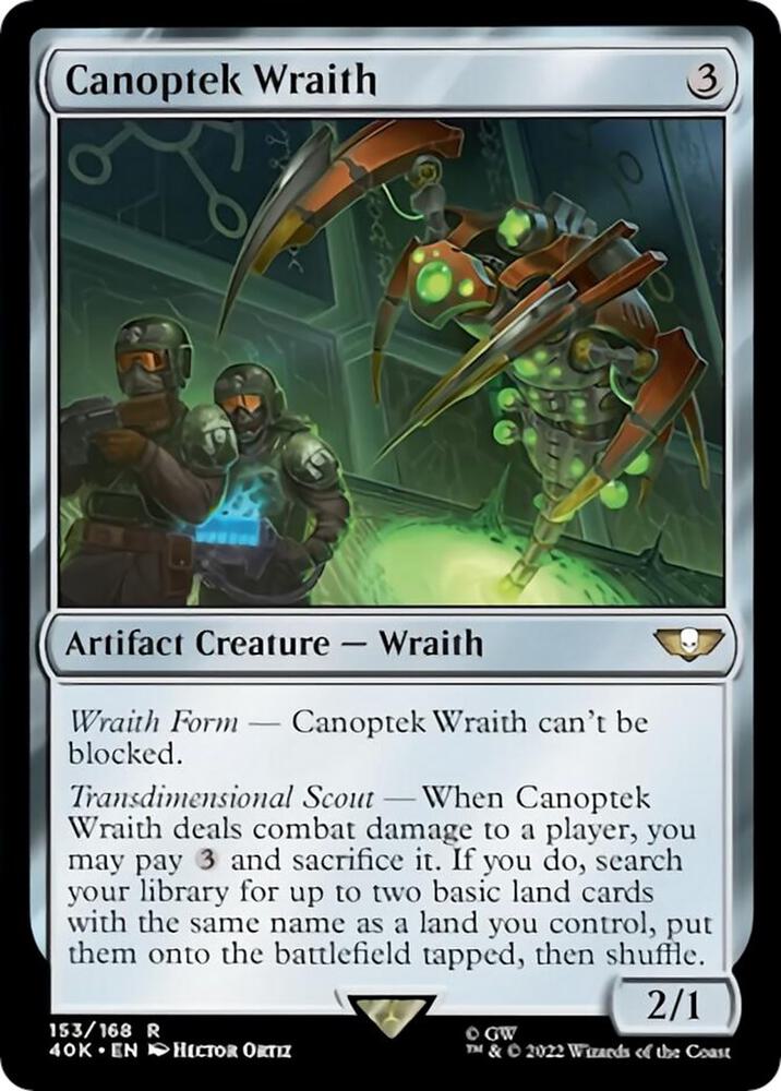 Canoptek Wraith (Surge Foil) 153 card from Universes Beyond: Warhammer 40,000