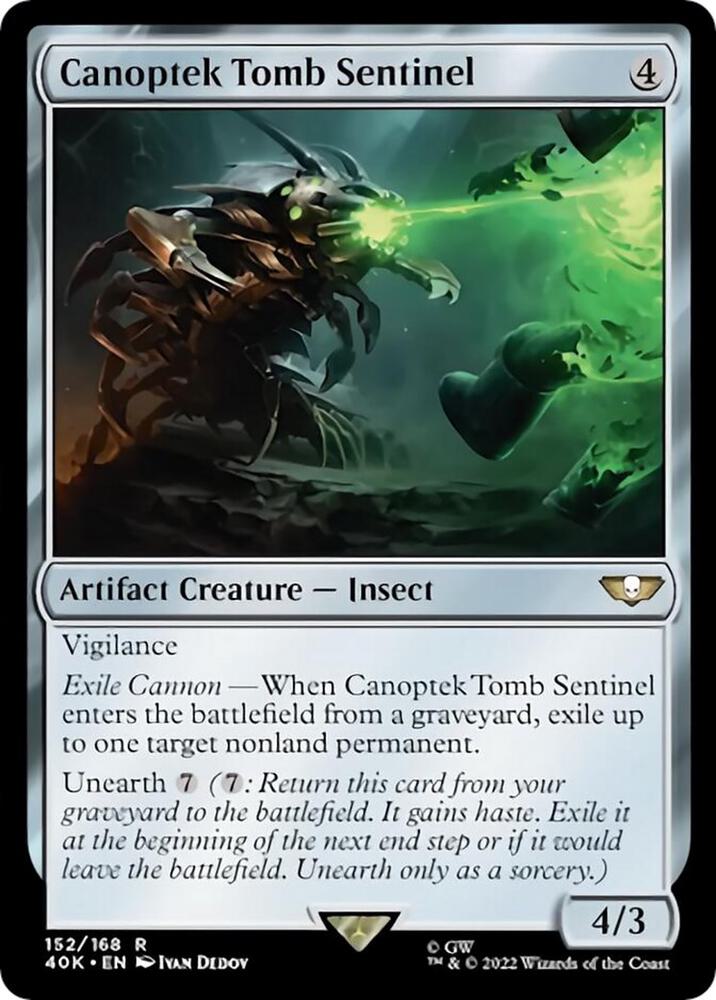 Canoptek Tomb Sentinel (Surge Foil) 152 card from Universes Beyond: Warhammer 40,000