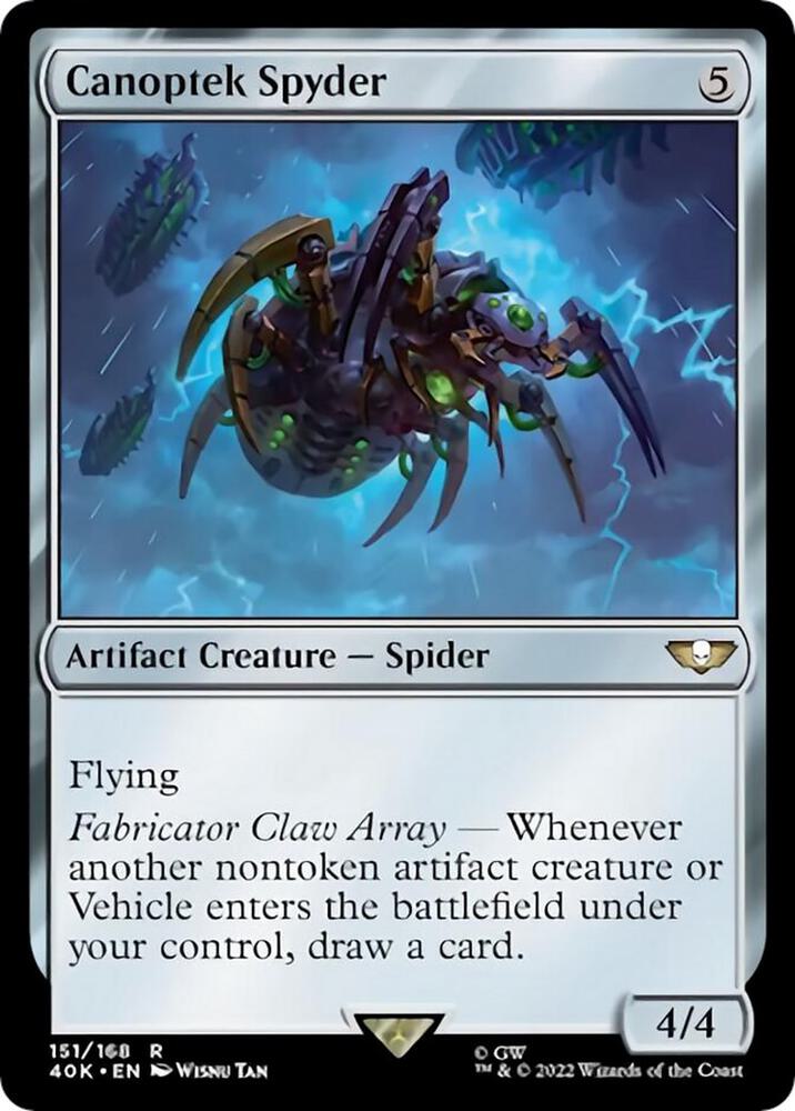 Canoptek Spyder (Surge Foil) 151 card from Universes Beyond: Warhammer 40,000