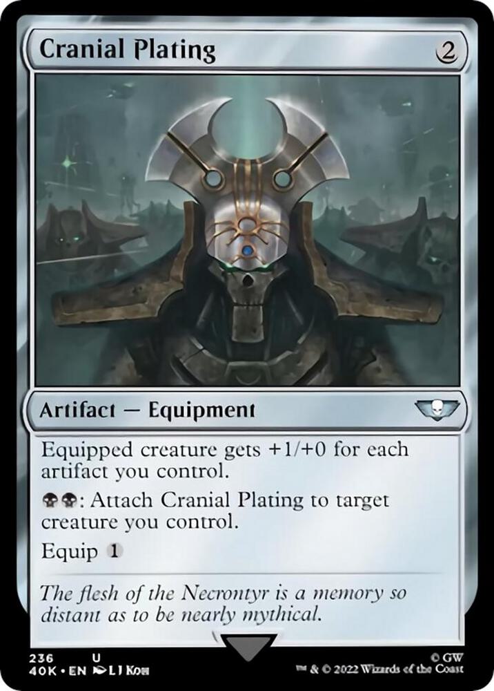 Cranial Plating (Surge Foil) 236 card from Universes Beyond: Warhammer 40,000