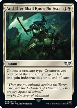 And They Shall Know No Fear 9 card from Universes Beyond: Warhammer 40,000