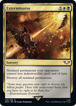 Exterminatus 120 card from Universes Beyond: Warhammer 40,000