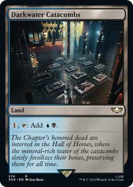 Darkwater Catacombs 274 card from Universes Beyond: Warhammer 40,000