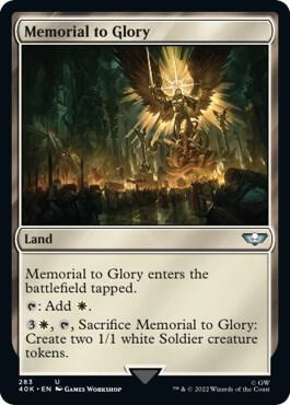 Memorial to Glory (Surge Foil) 283 card from Universes Beyond: Warhammer 40,000
