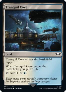 Tranquil Cove 303 card from Universes Beyond: Warhammer 40,000