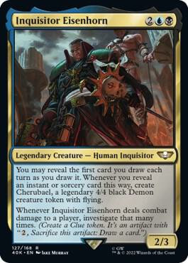 Inquisitor Eisenhorn 127 card from Universes Beyond: Warhammer 40,000