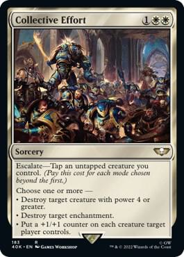 Collective Effort 183 card from Universes Beyond: Warhammer 40,000
