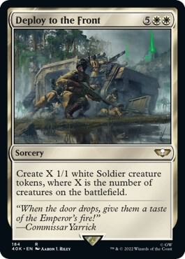 Deploy to the Front 184 card from Universes Beyond: Warhammer 40,000