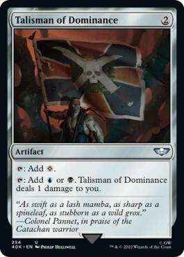 Talisman of Dominance 254 card from Universes Beyond: Warhammer 40,000