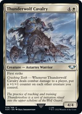 Thunderwolf Cavalry 16 card from Universes Beyond: Warhammer 40,000