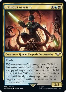 Callidus Assassin 109 card from Universes Beyond: Warhammer 40,000