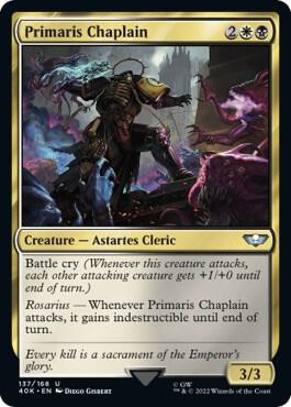 Primaris Chaplain 137 card from Universes Beyond: Warhammer 40,000