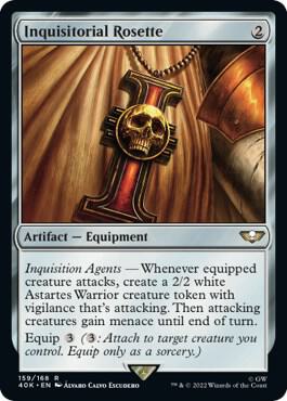 Inquisitorial Rosette 159 card from Universes Beyond: Warhammer 40,000