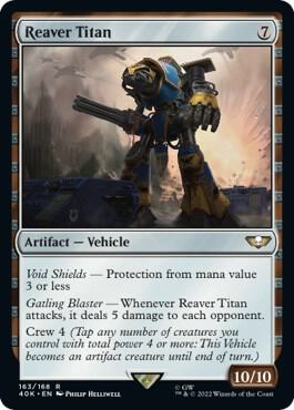 Reaver Titan 163 card from Universes Beyond: Warhammer 40,000