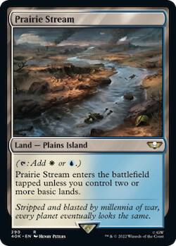 Prairie Stream (Surge Foil) 290 card from Universes Beyond: Warhammer 40,000