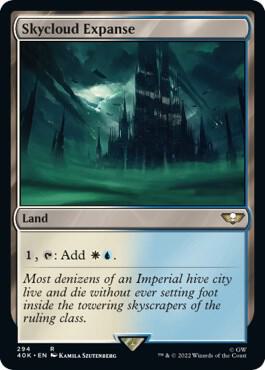 Skycloud Expanse (Surge Foil) 294 card from Universes Beyond: Warhammer 40,000