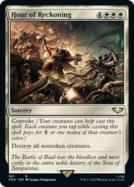 Hour of Reckoning (Surge Foil) 187 card from Universes Beyond: Warhammer 40,000