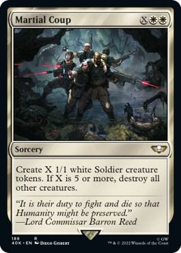 Martial Coup (Surge Foil) 189 card from Universes Beyond: Warhammer 40,000