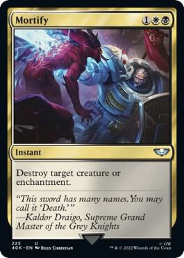 Mortify (Surge Foil) 225 card from Universes Beyond: Warhammer 40,000