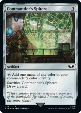 Commander's Sphere (Surge Foil) 233 card from Universes Beyond: Warhammer 40,000