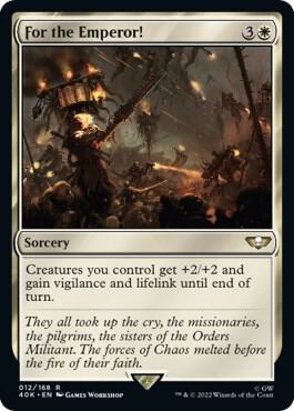 For the Emperor! (Surge Foil) 12 card from Universes Beyond: Warhammer 40,000