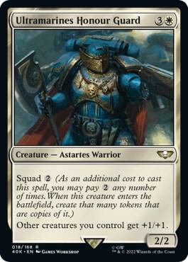 Ultramarines Honour Guard (Surge Foil) 18 card from Universes Beyond: Warhammer 40,000