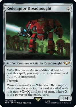 Redemptor Dreadnought (Surge Foil) 164 card from Universes Beyond: Warhammer 40,000