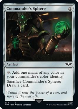 Commander's Sphere (Surge Foil) 234 card from Universes Beyond: Warhammer 40,000