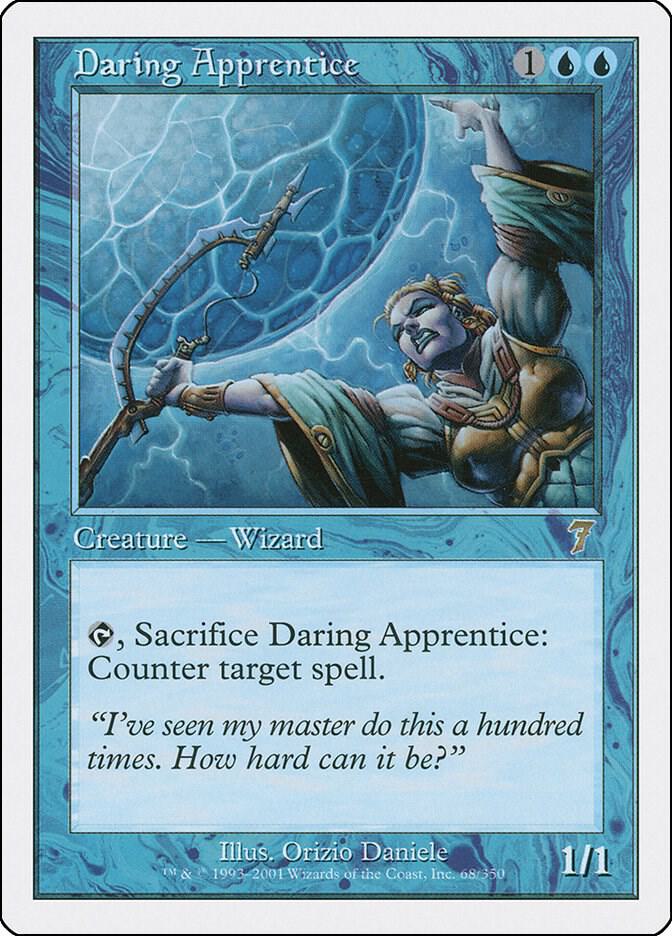 Daring Apprentice 68 card from 7th Edition