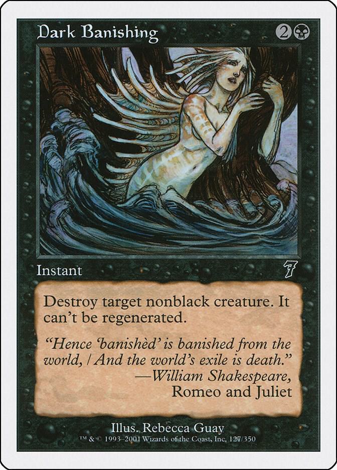 Dark Banishing 127 card from 7th Edition