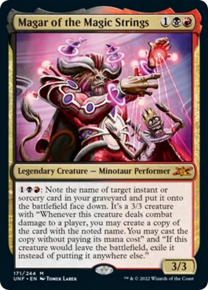 Magar of the Magic Strings 171 card from Unfinity