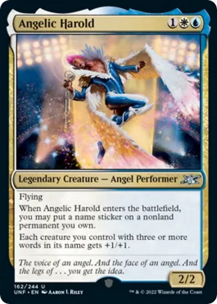 Angelic Harold 162 card from Unfinity