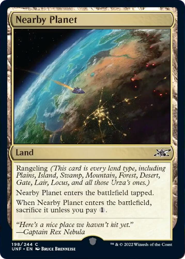 Nearby Planet 198 card from Unfinity