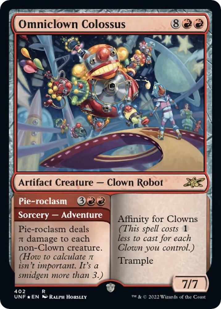 Omniclown Colossus 116 card from Unfinity