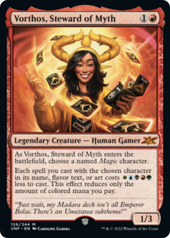 Vorthos, Steward of Myth 126 card from Unfinity