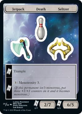 Jetpack Death Seltzer 20 card from Unfinity